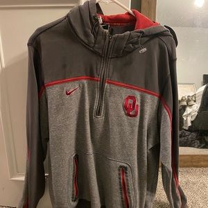 Large OU Nike Storm Hoodie